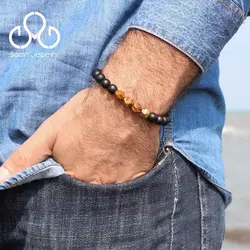 دستبند مردانه اونیکس و تایگر