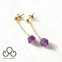 گوشواره آمیتیست استار