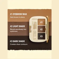 پالت سایه ابرو شیگلم رنگ قهوه ای تیره شماره 101