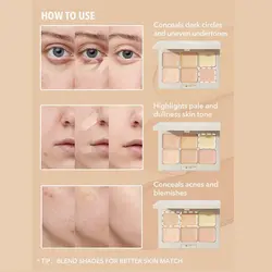 پالت کانسیلر و کورکتور شیگلم رنگ Vanilla