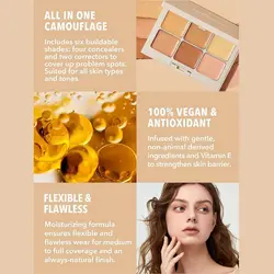 پالت کانسیلر و کورکتور شیگلم رنگ Vanilla