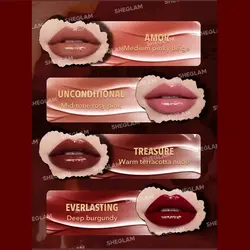 ست رژلب مایع 4 عددی شیگلم سری Ember Rose