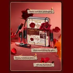 ست رژلب مایع 4 عددی شیگلم سری Ember Rose