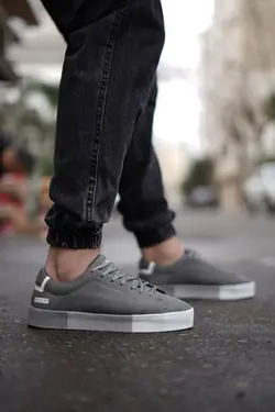 کتونی کف صاف طوسی برشکا