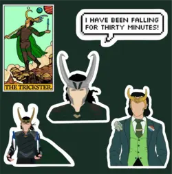 پک استیکر comics6 - Loki - MIMRE