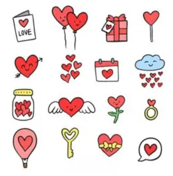 پک استیکر love3 - MIMRE