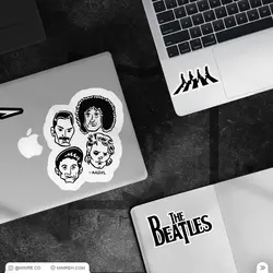 پک استیکر rock bands5 - MIMRE