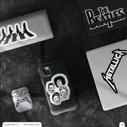 پک استیکر rock bands5 - MIMRE