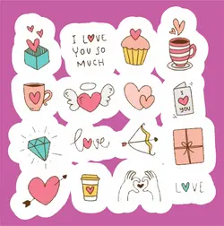 پک استیکر Valentine - MIMRE