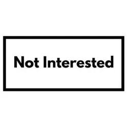 استیکر Not Interested - MIMRE