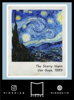 استیکر van gogh starry night - MIMRE