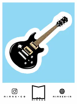 استیکر Guitar - MIMRE