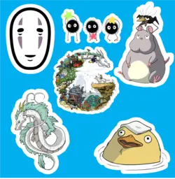 پک استیکر 4 Anime - Spirited Away - No Face - MIMRE