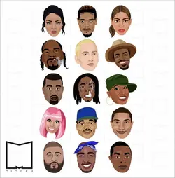 پک استیکر hiphop11 - MIMRE