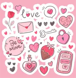 پک استیکر love4 - MIMRE