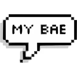استیکر سوشالی My bae - MIMRE