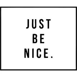 استیکر سوشالی JUST BE NICE - MIMRE