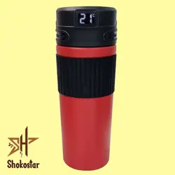 تراول ماگ سیلیکونی دماسنج دار | شوکو استار