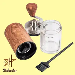 آسیاب قهوه استوانه طرح چوب | شوکو استار