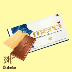 شکلات تخته ای مرسی آبی شکلات شیری | شوکو استار