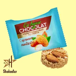 شکلات حاوی مغز بادام و غلات کوبار | شوکو استار