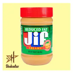 کره بادام زمینی جیف ردیوس فت (رژیمی) Reduced Fat Jif Creamy | شوکو استار