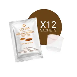 ماسک پودری اسپیرولینا هیدروژلی حاوی کازئین و بذر کتان لدورا هربال 12 عددی