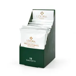 ماسک پودری اسپیرولینا هیدروژلی حاوی کائولن لدورا هربال 12 عددی