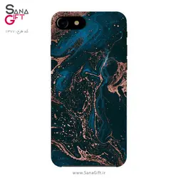 قاب موبایل طرح سنگ مرمر آبی تیره و قهوه ای