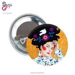 پیکسل طرح نقاشی دختری با موی پریشان