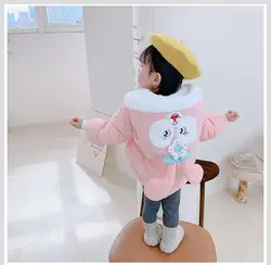 کاپشن دخترانه فانتزی طرح خرگوشی با رویه و‌خز ضدحساسیت یک تا پنج ساله