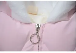 کاپشن دخترانه فانتزی طرح خرگوشی با رویه و‌خز ضدحساسیت یک تا پنج ساله