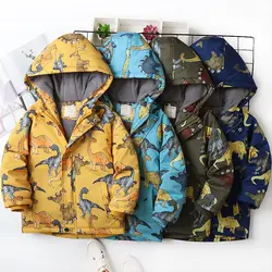 کاپشن کتان روسی طرح دایناسوری با رویه میکرو کاملا ضدآب و داخل خز