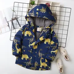 کاپشن کتان روسی طرح دایناسوری با رویه میکرو کاملا ضدآب و داخل خز