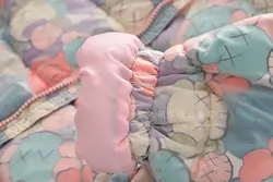 کاپشن دخترانه طرح آبرنگی با رویه دولایه ضدآب و داخل کرک