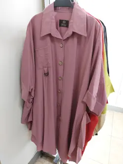 مانتو تابستونی بابوس دکمه چوبی