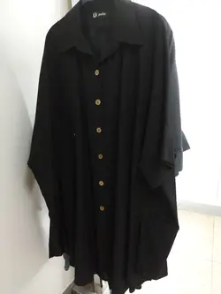 مانتو تابستونی بابوس دکمه چوبی