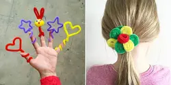 پیپ‌پاک‌کن رنگی مخملی ( بسته‌ی 30 تایی)