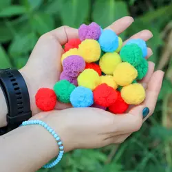 پوم‌پوم‌های رنگی (بسته‌ی 30 تایی)