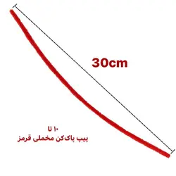 پیپ‌پاک‌کن قرمز (بسته‌ی 10 تایی)