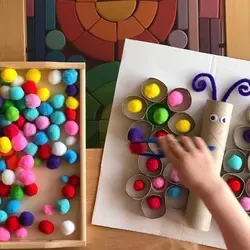 پوم‌پوم سبز روشن (بسته‌ی 10تایی)