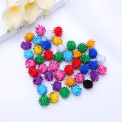 پوم‌پوم‌های رنگی شاینی (بسته‌ی 50 تایی)