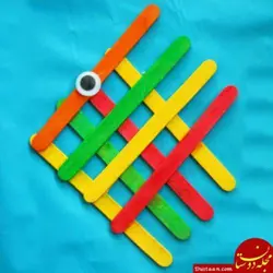 چوب بستنی رنگی (2 سانتی)