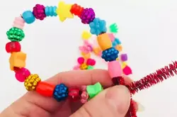 مهره‌‌ی چوبی رنگی