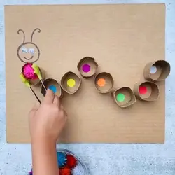 پوم‌پوم نارنجی پرتقالی (بسته‌ی 10 تایی)