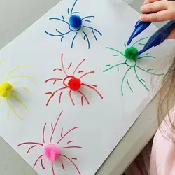 پوم‌پوم سبز تیره (بسته‌ی 10تایی)