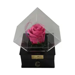 رز جاودان صورتی باکس کلبه کشودار