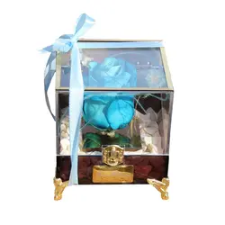 رز جاودان آبی باکس صندوقچه