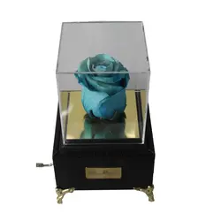 رز جاودان آبی باکس موزیکال