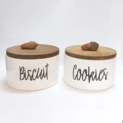 ظرف تکست گرد بلوط Cookies